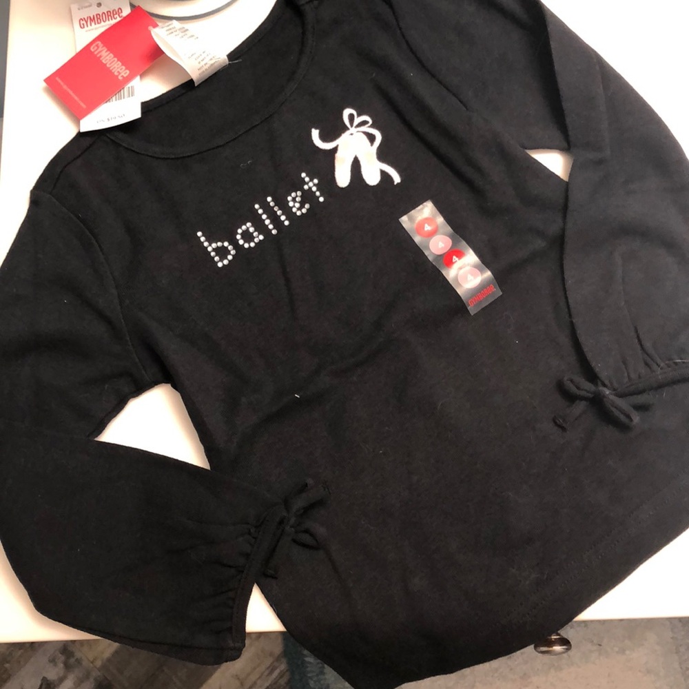 Vintage Gymboree ballet slipper long sleeve shirt
